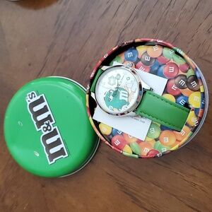 Green M&M watch from Avon
